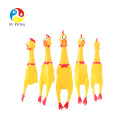 Screaming Yellow Rubber Chicken Pet Dog Toys Squeak Squeaker Chew Juguete para mascotas de regalo